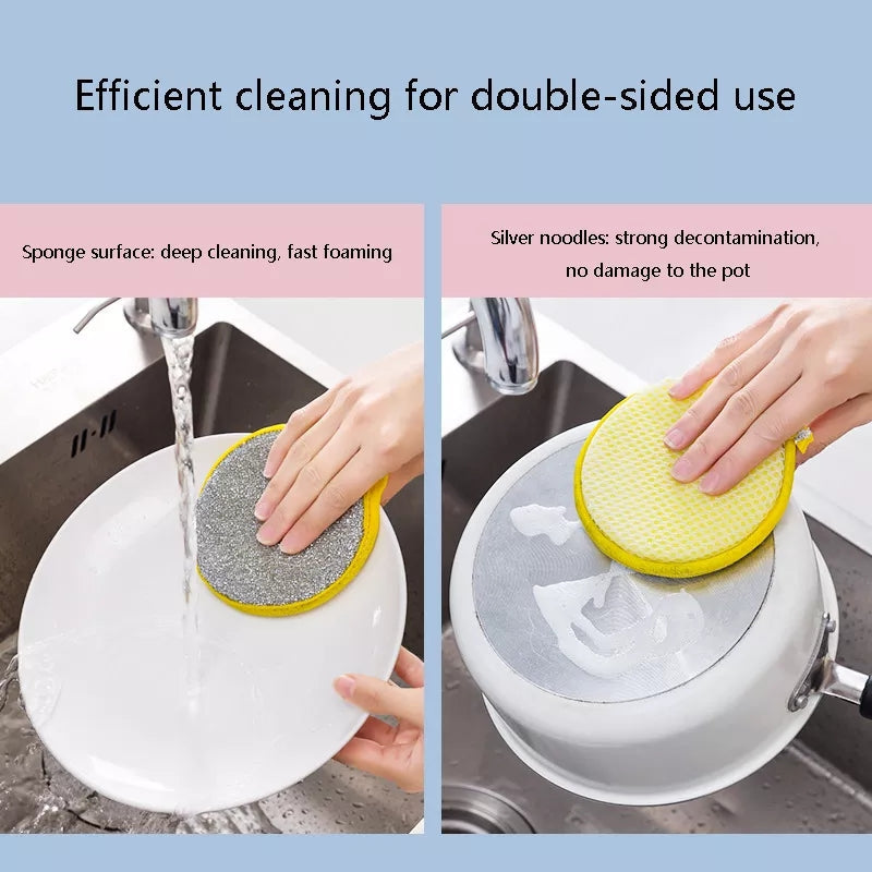 PACK OF 4 DUAL SIDED CLEANING SPONGE - My Store