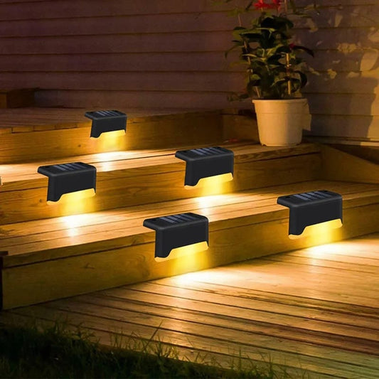 PACK OF 4 WATER PROOF OUTDOOR STAIRS SOLAR LED - My Store