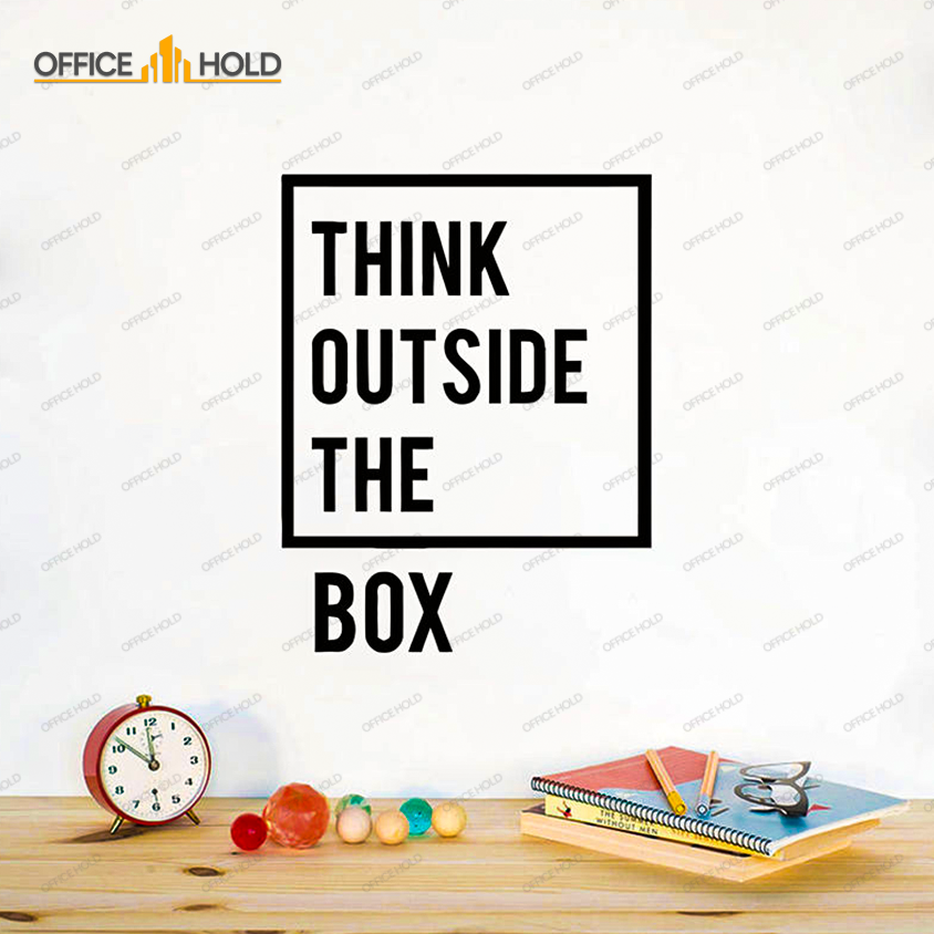 Think Out Side The Box Motivational Office Wall (totb01)